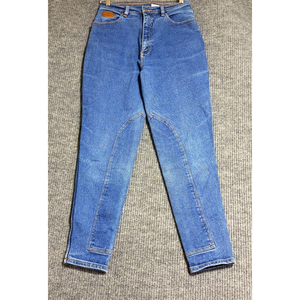 Black Forest Country Wear Equestrian Riding Jeans Blue Denim High Rise Women 26